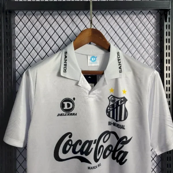 Retro Santos 1993/94 Home Jersey - Image 4