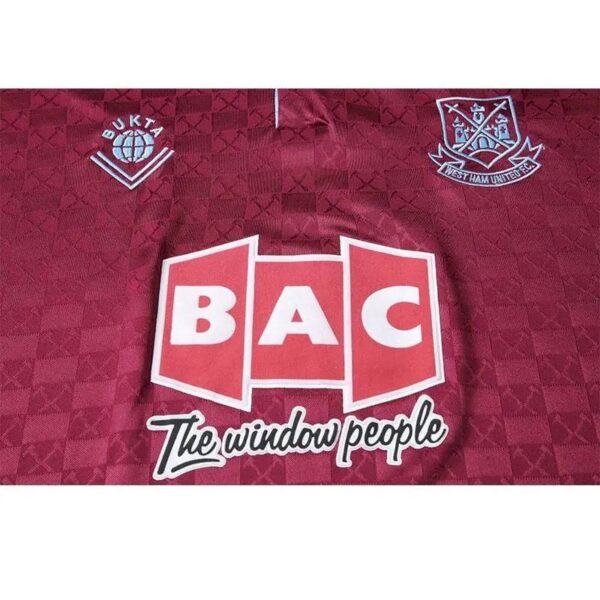 Retro West Ham United 1989/90 Home Jersey - Image 9