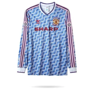 Retro Manchester United 1990/92 Away Long Sleeves Jersey