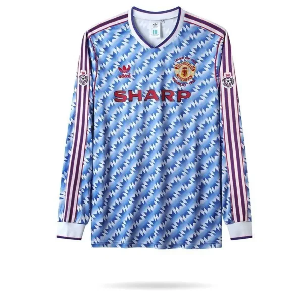 Retro Manchester United 1990/92 Away Long Sleeves Jersey