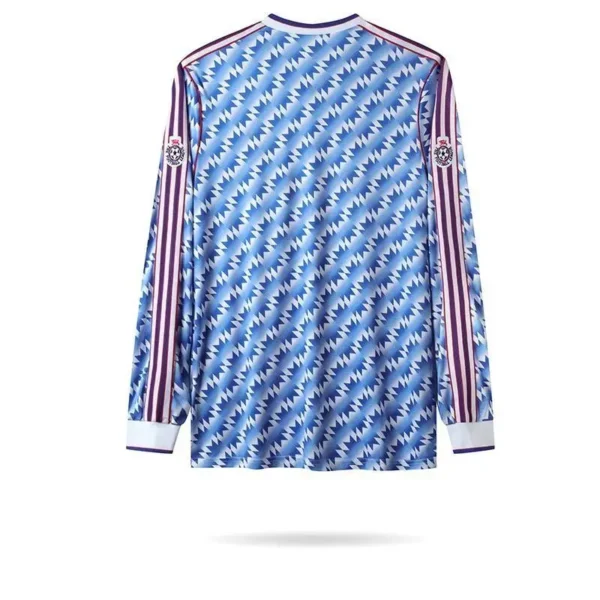Retro Manchester United 1990/92 Away Long Sleeves Jersey - Image 10