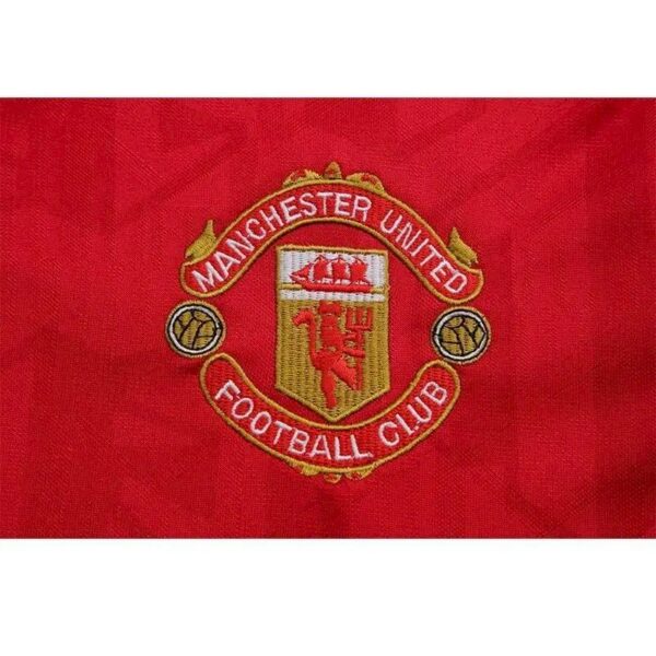 Retro Manchester United 1992/94 Home Long Sleeves Jersey - Image 3