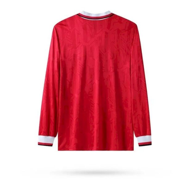 Retro Manchester United 1992/94 Home Long Sleeves Jersey - Image 4