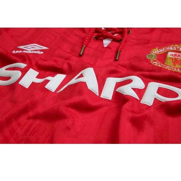 Retro Manchester United 1992/94 Home Long Sleeves Jersey - Image 7
