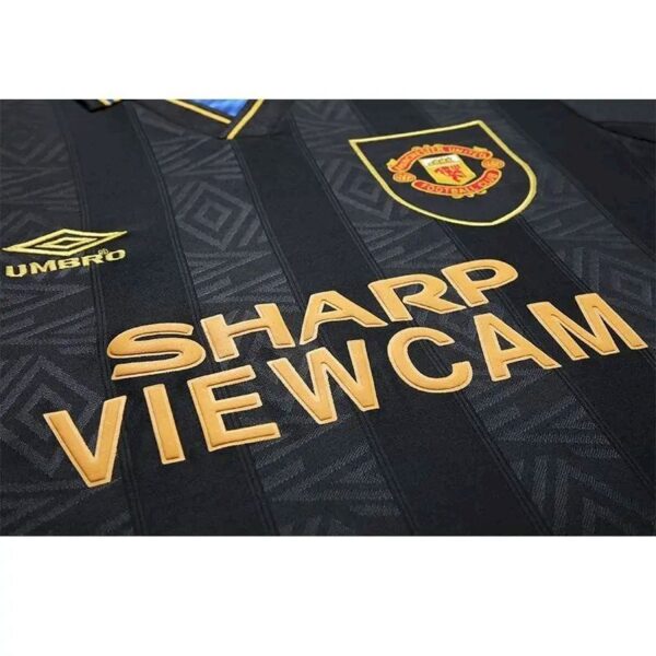 Retro Manchester United 1993/95 Away Long Sleeves Jersey - Image 3