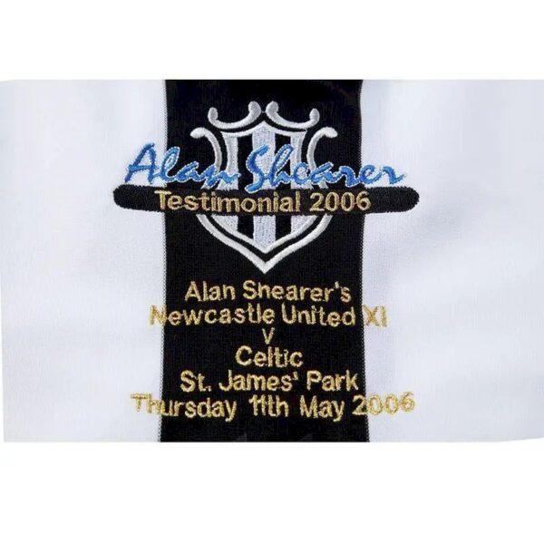 Retro Newcastle United 2006 Shearer Testimonial Jersey - Image 7