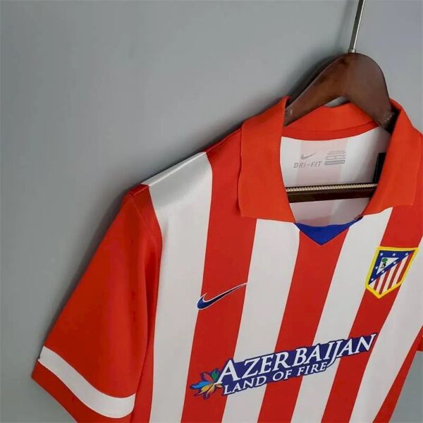 Retro Atletico Madrid 2013/14 Home Jersey - Image 5