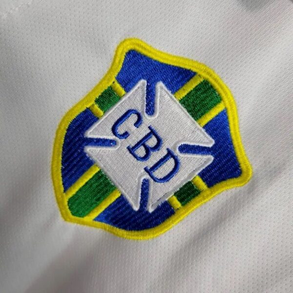Retro Brazil 2004 White Special Edition Jersey - Image 3