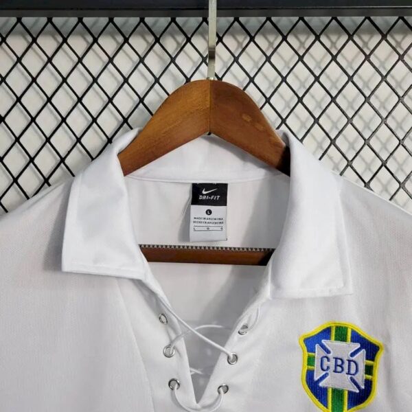 Retro Brazil 2004 White Special Edition Jersey - Image 4
