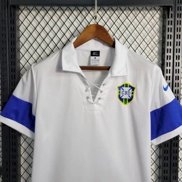 Retro Brazil 2004 White Special Edition Jersey - Image 5