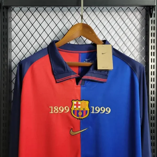 Retro Barcelona 1899/1999 100th Anniversary Edition Long Sleeves Jersey - Image 2