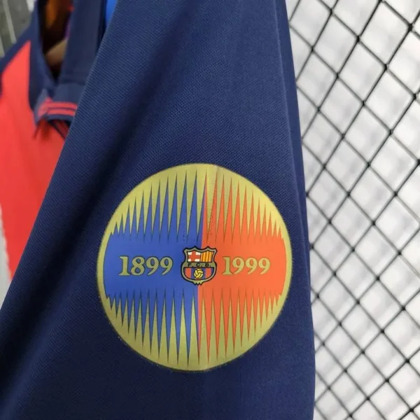 Retro Barcelona 1899/1999 100th Anniversary Edition Long Sleeves Jersey - Image 7