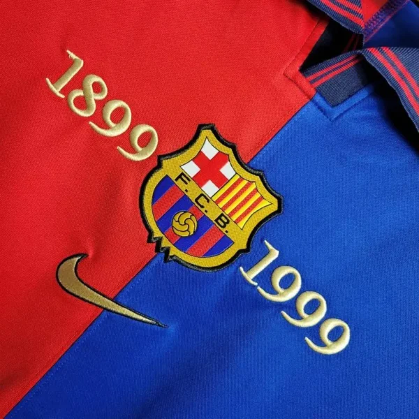 Retro Barcelona 1899/1999 100th Anniversary Edition Long Sleeves Jersey - Image 6