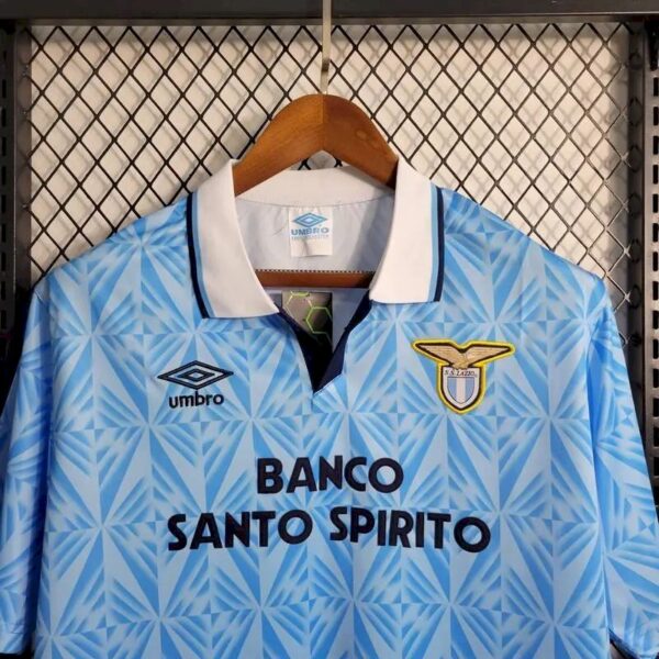 Retro Lazio 1991 Home Jersey - Image 4