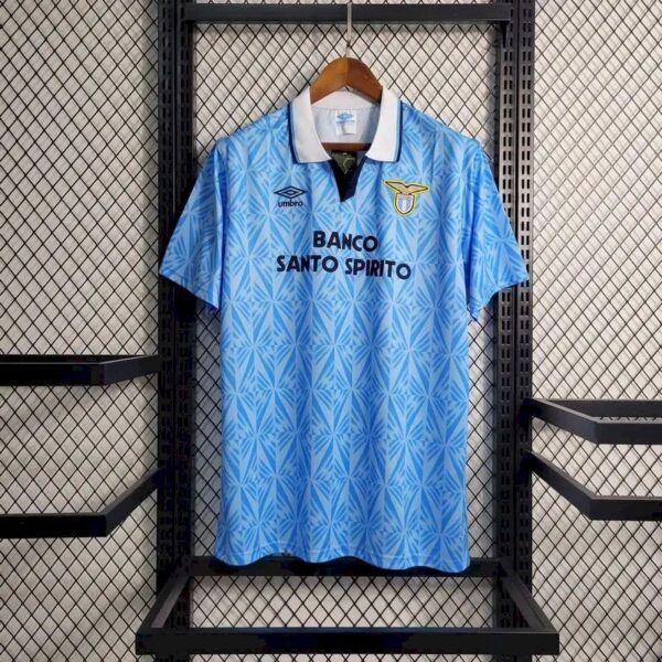 Retro Lazio 1991 Home Jersey - Image 2
