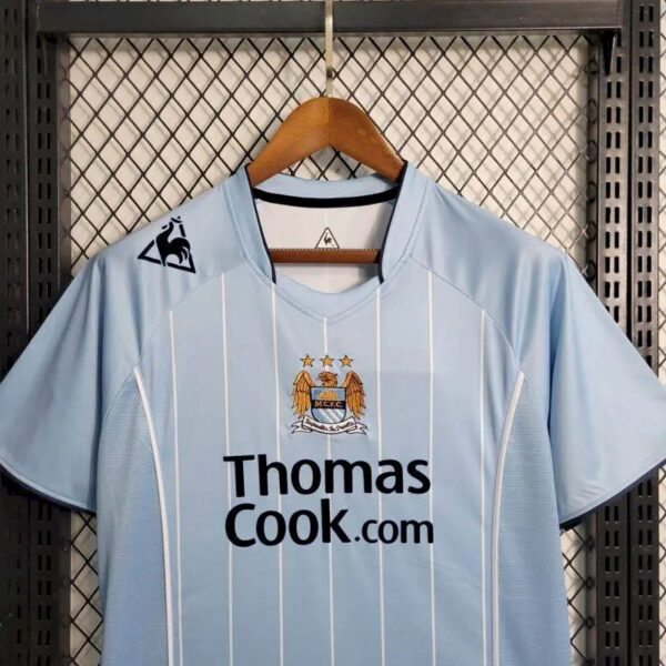 Retro Manchester City 2007/08 Home Jersey - Image 3