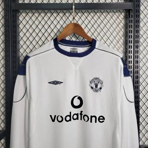 Retro Manchester United 2000/01 Away Long Sleeves Jersey - Image 2