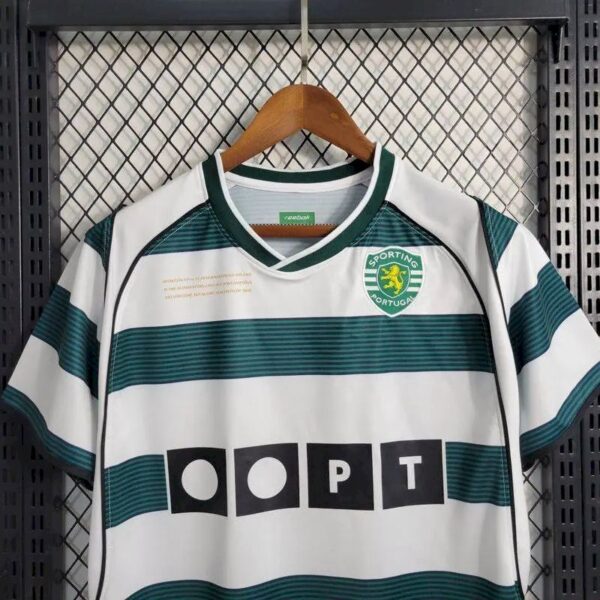 Retro Sporting CP 2000 Home Jersey - Image 8