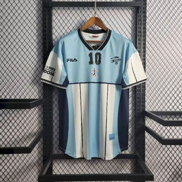 Retro Argentina 2010 Maradona Retirement Commemorative Edition Jersey - Image 2