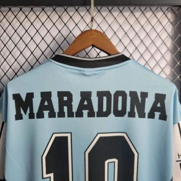 Retro Argentina 2010 Maradona Retirement Commemorative Edition Jersey - Image 7