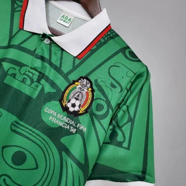 Retro Mexico 1998 Home Jersey - Image 3