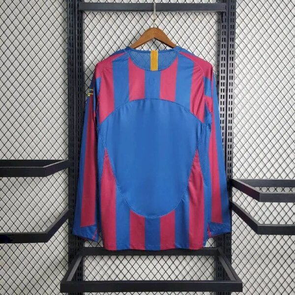 Retro Barcelona 2005/06 Home UCL Edition Long Sleeves Jersey - Image 2