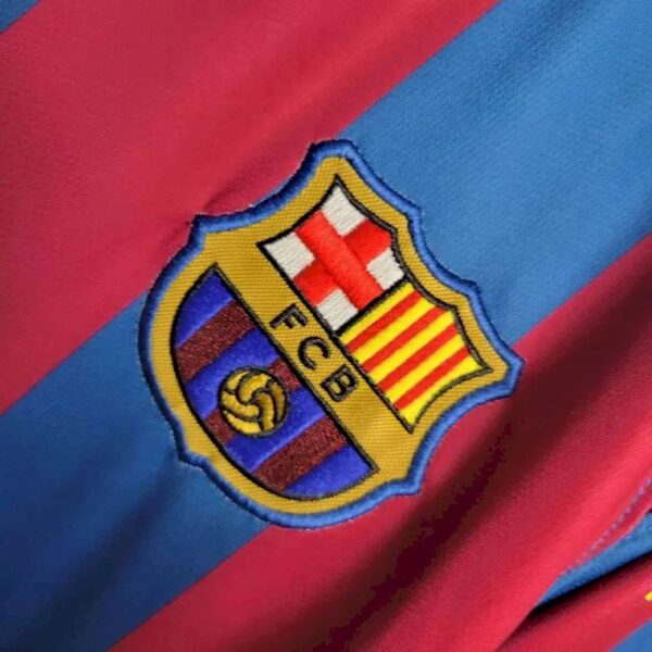 Retro Barcelona 2005/06 Home UCL Edition Long Sleeves Jersey - Image 3