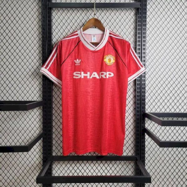 Retro Manchester United 1990/92 Home Jersey - Image 2