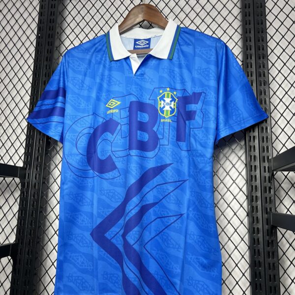 Retro Brazil 1991/93 Away Jersey - Image 4