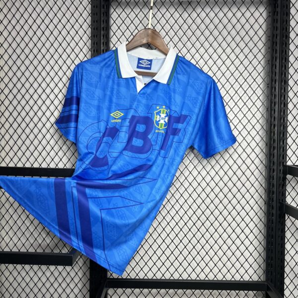Retro Brazil 1991/93 Away Jersey - Image 3