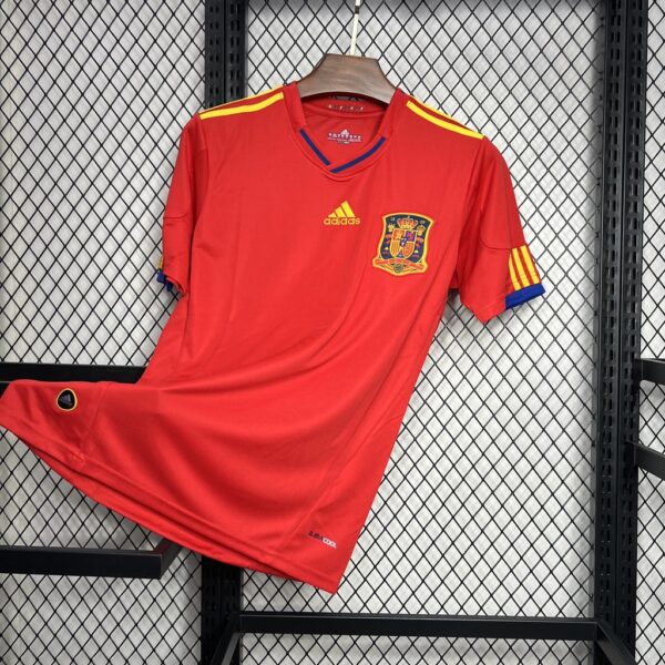 Retro Spain 2010 Home Jersey - Image 3