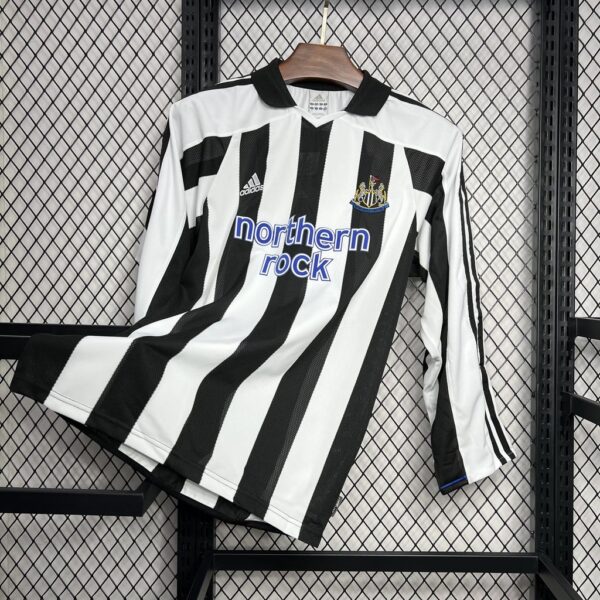 Retro Newcastle United 2003/05 Home Long Sleeves Jersey - Image 4