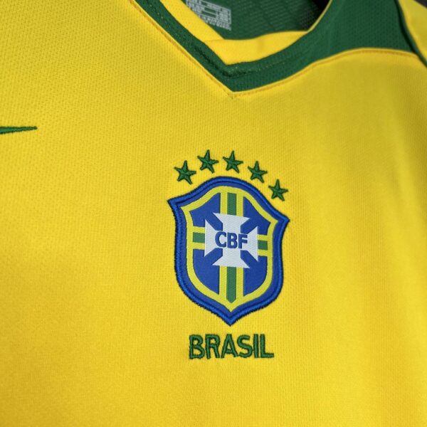 Retro Brazil 2004/2006 Home Jersey - Image 3
