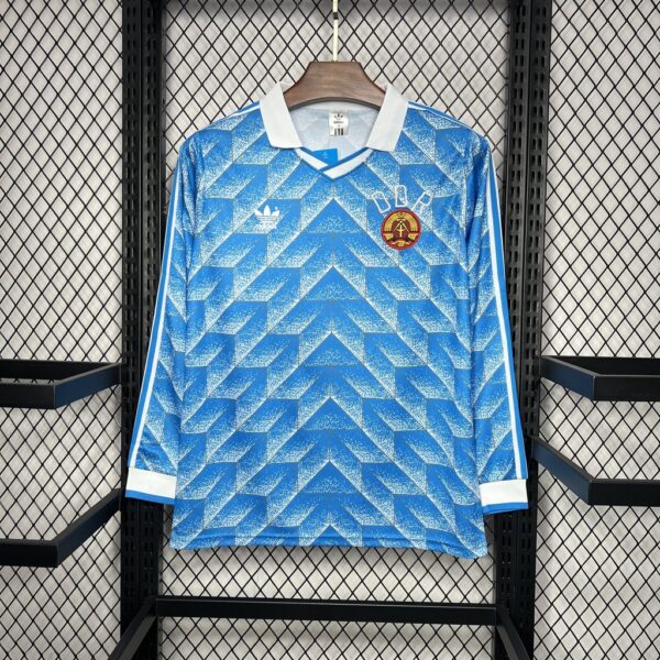 Retro DDR 1988 Away Long Sleeve Jersey - Image 7