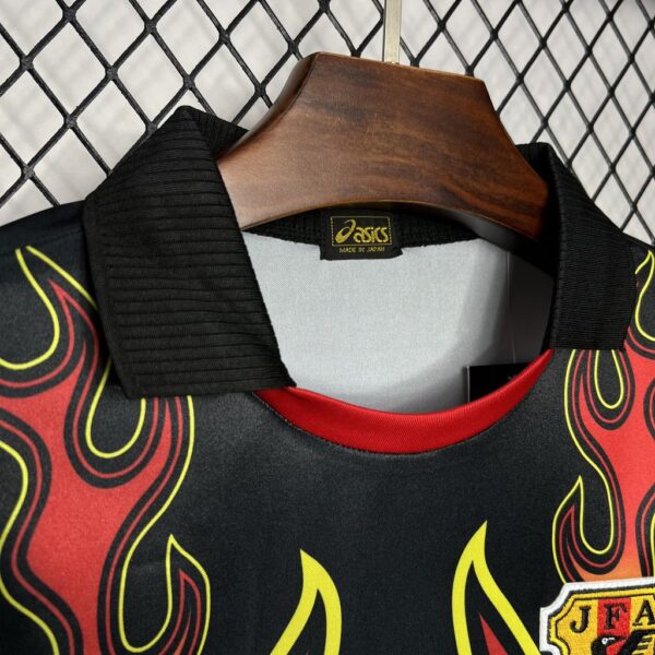 Retro Japan 1998 Goalkeeper Red Flame Jersey - Image 5