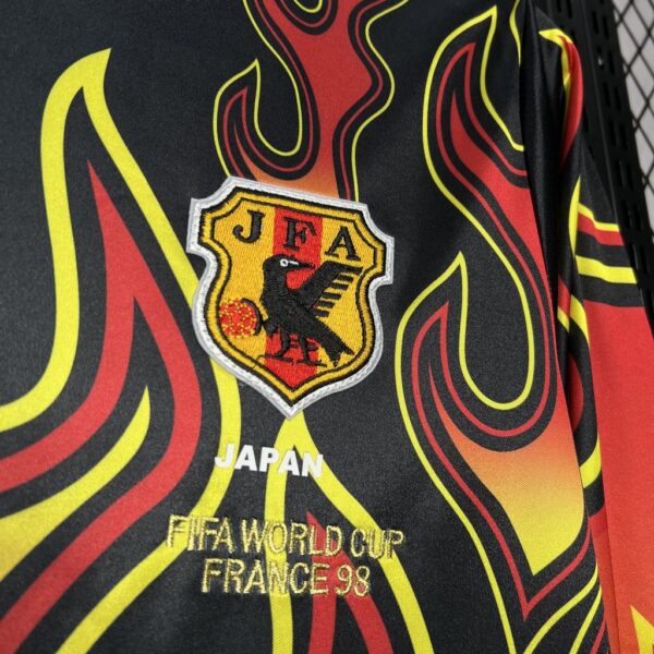 Retro Japan 1998 Goalkeeper Red Flame Jersey - Image 4