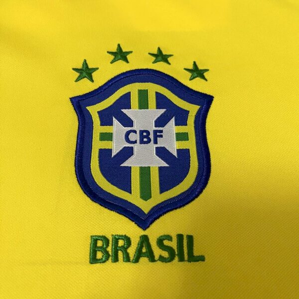 Retro Brazil 1997 Home Jersey - Image 4