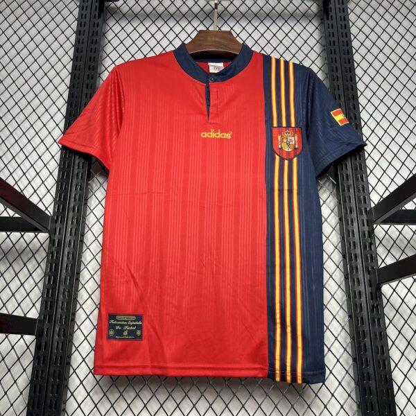 Retro Spain 1996 Home Jersey - Image 3