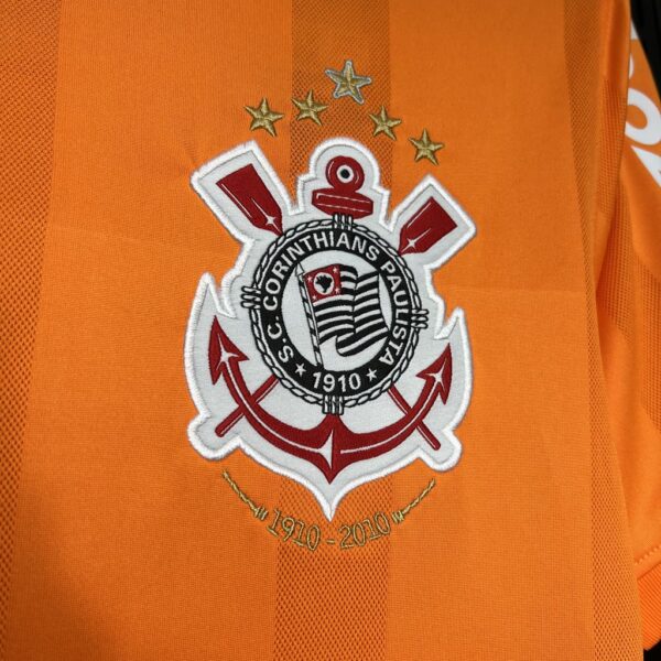 Retro Corinthians 2010 Orange Color Jersey - Image 7