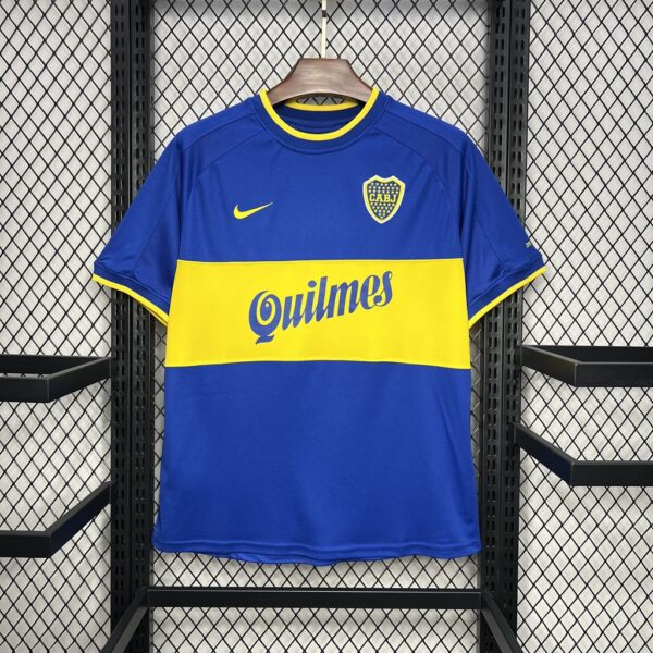 Retro Boca Juniors 2000/01 Home Jersey - Image 8