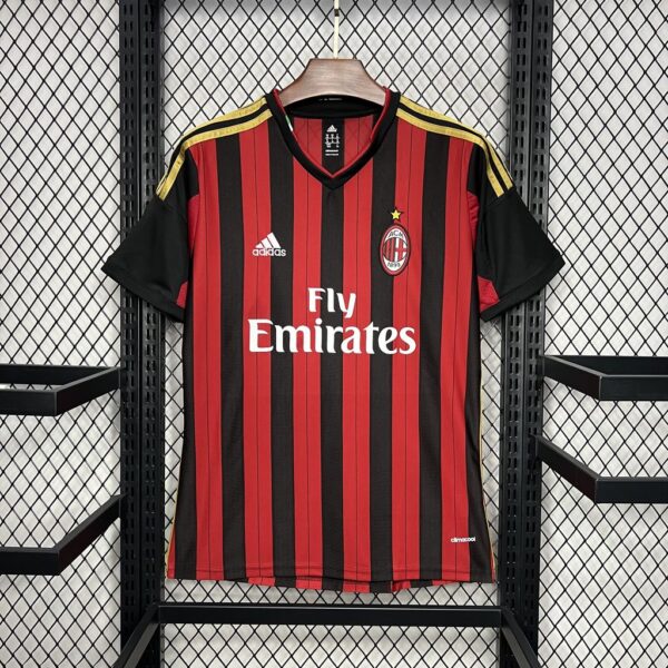 Retro AC Milan 2013/14 Home Jersey - Image 9