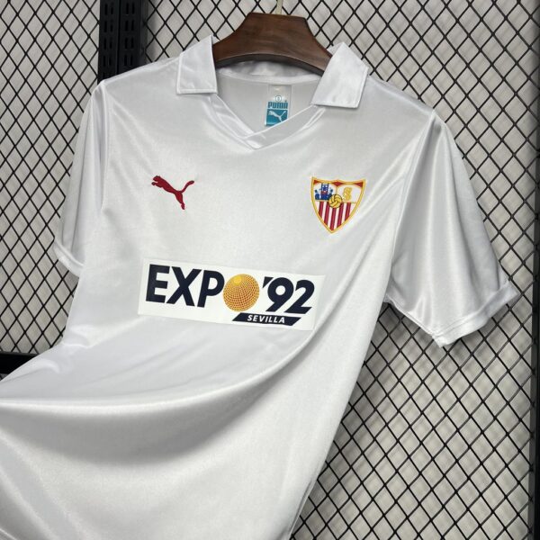 Retro Sevilla FC 1987/90 Home Jersey - Image 3