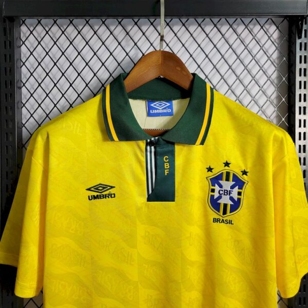 Retro Brazil 1991/93 Home Jersey - Image 9
