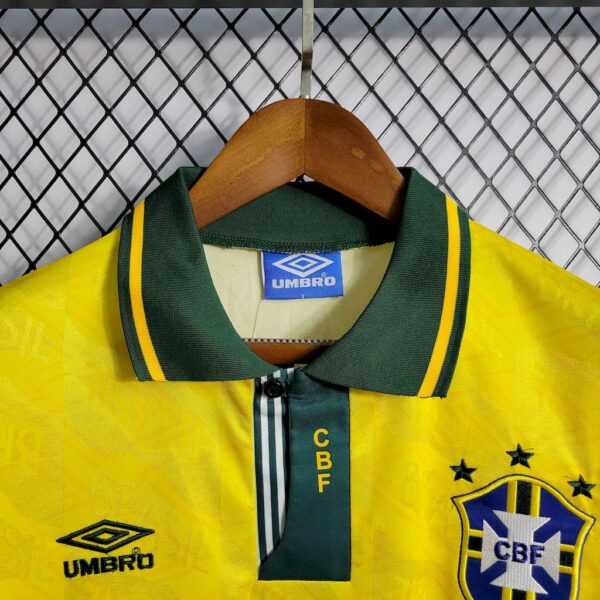 Retro Brazil 1991/93 Home Jersey - Image 8