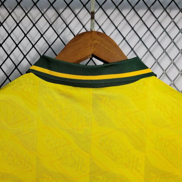Retro Brazil 1991/93 Home Jersey - Image 6