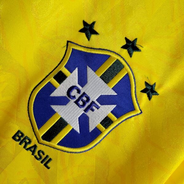 Retro Brazil 1991/93 Home Jersey - Image 5