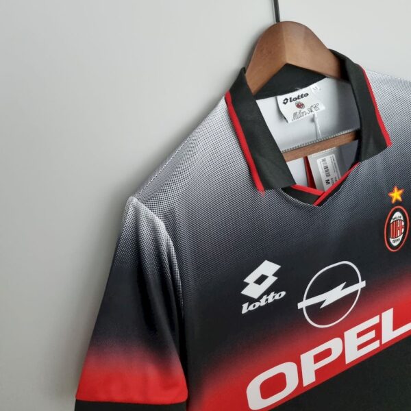 Retro AC Milan 1995/96 Training Suit Black Jersey - Image 7