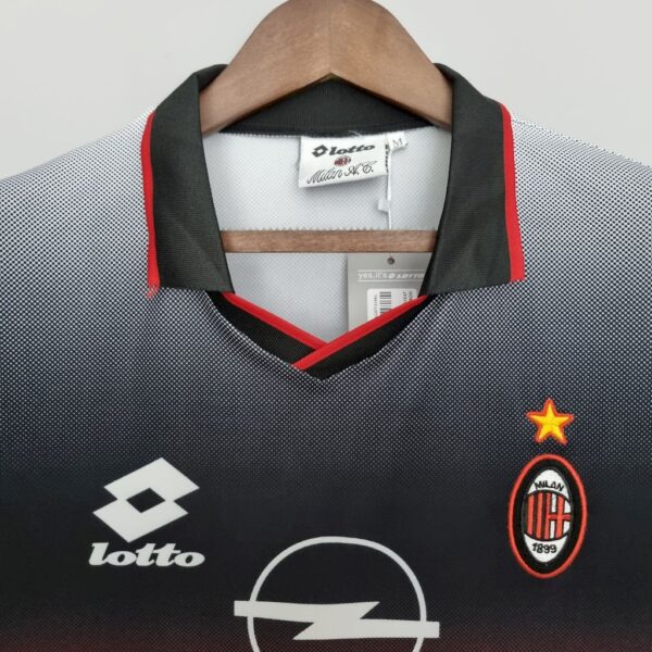 Retro AC Milan 1995/96 Training Suit Black Jersey - Image 6