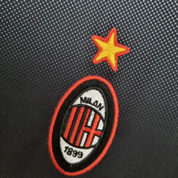 Retro AC Milan 1995/96 Training Suit Black Jersey - Image 4