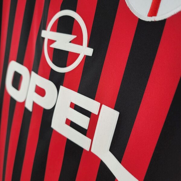 Retro AC Milan 1999/00 Home Long Sleeves Jersey - Image 8